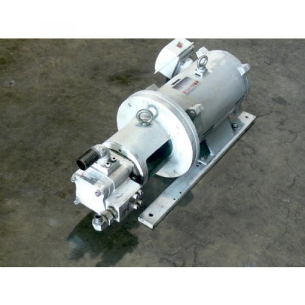 Nachi Eckerle IP Hydraulic Pump H-4B-32-20 W/ 20HP 15Kw Mitsubishi motor #2 image