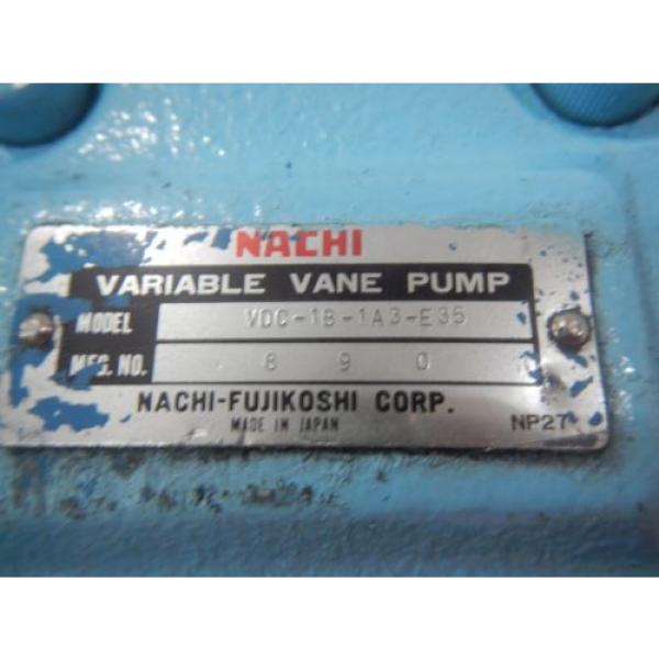 Nachi VDC-1B-1A3-E35 Hydraulic Pressure Compensated Vane Pump #3 image
