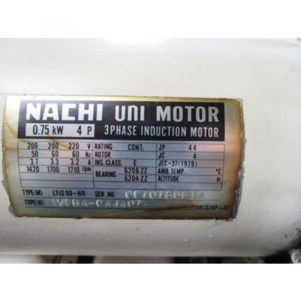 NACHI HYDRAULIC POWER UNIT S-8422 W/ PUMP PVS-OB-8N1-20 MOTOR KITAMURA MYCENTER2 #5 image