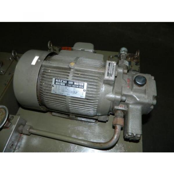 Nachi 2 HP Hydraulic Unit, Nachi Vane Pump VDR-1B-1A2-U21, Used, Warranty #3 image