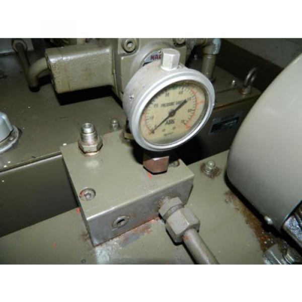 Nachi 2 HP Hydraulic Unit, Nachi Vane Pump VDR-1B-1A2-U21, Used, Warranty #4 image
