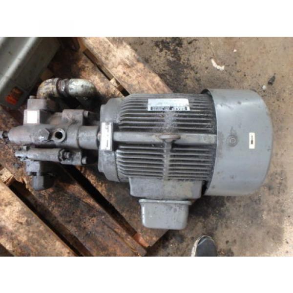 Nachi Variable Vane Pump amp; Motor_PVS-2B-35N1-11_LTIS85-NNRY_UPV-2A-35N1-55-4-11 #3 image