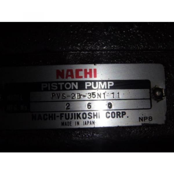 Nachi Variable Vane Pump amp; Motor_PVS-2B-35N1-11_LTIS85-NNRY_UPV-2A-35N1-55-4-11 #4 image