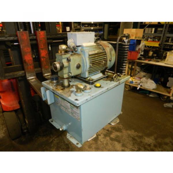 Nachi 2 HP 15 kW Hydraulic Unit, 220V, Nachi Pump UVN-1A-1A3-15-4-10, Used #2 image