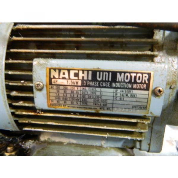 Nachi 2 HP 15 kW Hydraulic Unit, 220V, Nachi Pump UVN-1A-1A3-15-4-10, Used #4 image