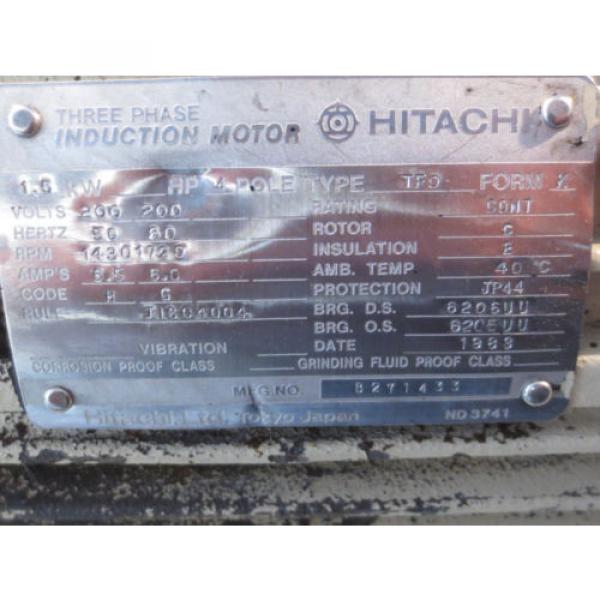 HITACHI HYDRAULIC MOTOR TFO NACHI PUMP UPV-1A-16N0-15H-4-2477A #2 image