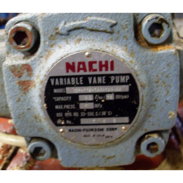 Nachi 22 kW 3HP Oil Hydraulic Unit, 220V, Nachi Pump VDR-11B-1A3-1A3-22, Used #4 image