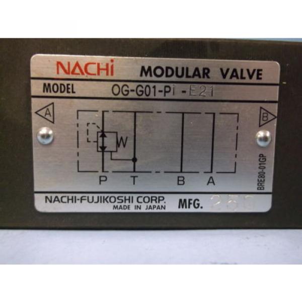 NACHI PRESSURE REDUCING MODULAR VALVE OG-G01-P1-E21 #2 image