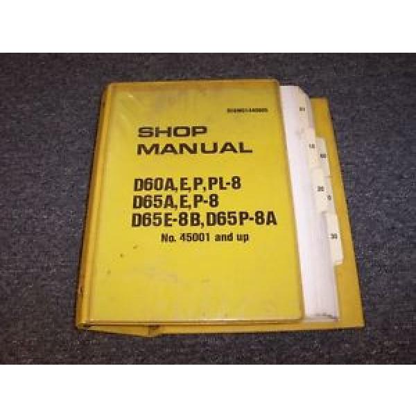 Komatsu D65E-9B D65P-8 D65P-8A Bulldozer Dozer Crawler Service Repair Manual #1 image