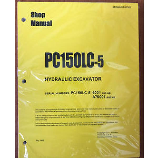 Komatsu PC150LC-5 Shop Service Repair Printed Manual #1 image