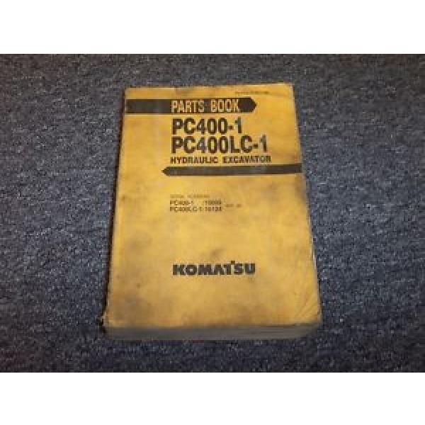 Komatsu PC400-1 PC400LC-1 Hydraulic Excavator Original Parts Catalog Manual Book #1 image