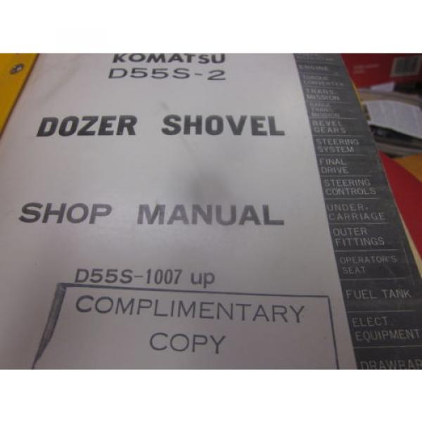 Komatsu D55S-2 Dozer Shovel Repair Shop Manual #2 image