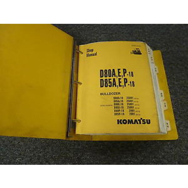 Komatsu D85E-18 D80P-18 D85P-18 Bulldozer Dozer Shop Service Repair Manual #1 image