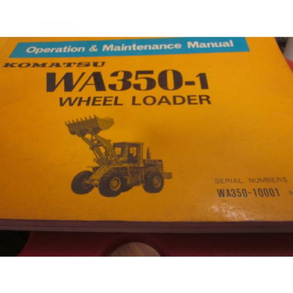 Komatsu WA350-1 Wheel Loader Operation &amp; Maintenance Manual 10001-Up #1 image