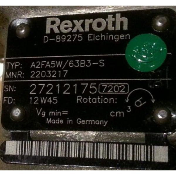 Rexroth A2FA5W/63B3-S hydraulic motor #2 image