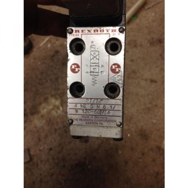 Rexroth Directional Control Solenoid valve 4port Hydraulic 4WE5N61/W120-60NZ4 #2 image