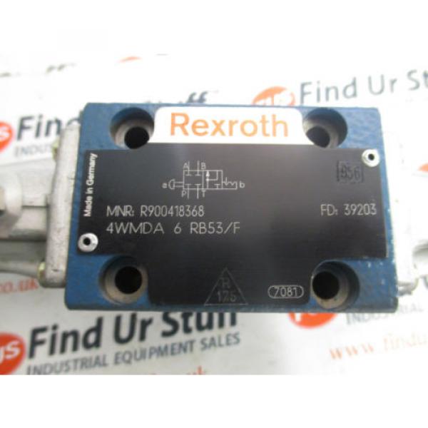 Rexroth Germany Singapore 4WMDA 6 RB53/F Hydraulic Directional Spool Valve - Unused, No Box #2 image