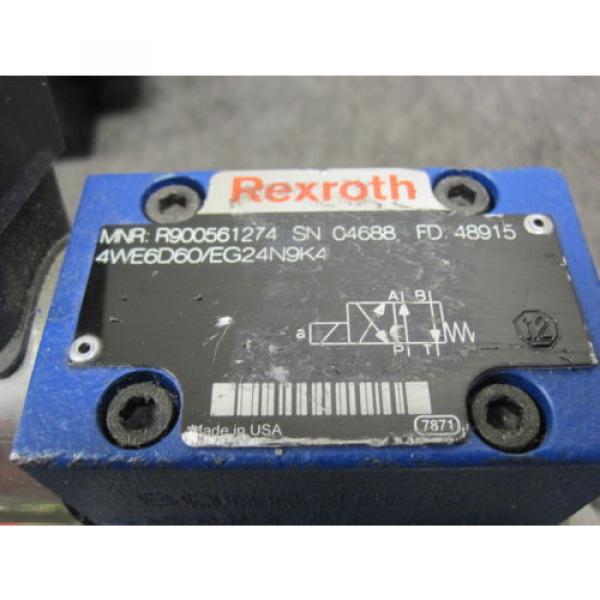 Origin REXROTH PROPORTIONAL HYDRAULIC VALVE R900561274 WITH BLOCK #3 image