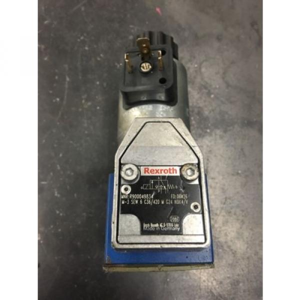 REXROTH 3-WAY POPPET SOLENOID Hydraulic VALVE R900049834 Free Shipping #1 image