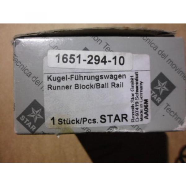 NIB REXROTH Star Runner Block / Ball Rail 1651 294 10  1651-294-10 #2 image