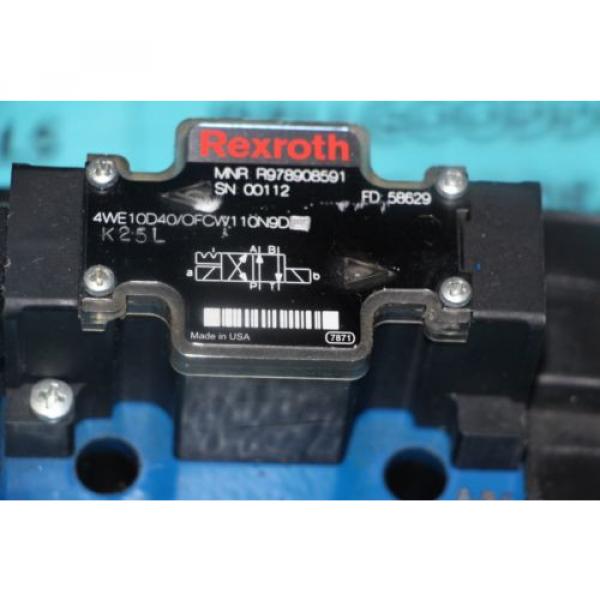 Rexroth 4WE10D40/OFCW110N9D Hydraulic Valve Directional Solenoid R978908591 origin #2 image