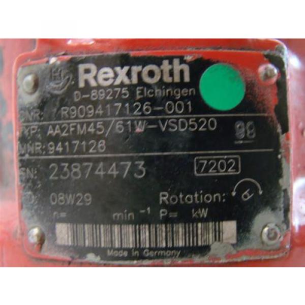 Rexroth Fixed displacement Hydraulic Motor R909417126-001 #4 image