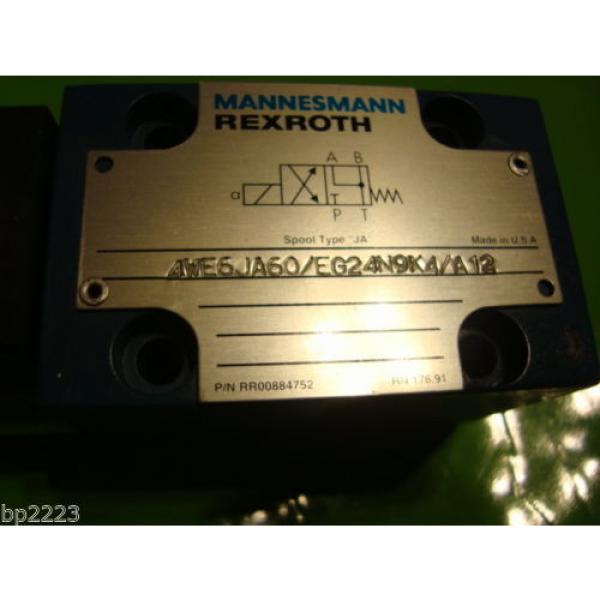 REXROTH 4WE6JA60/EG24N9  Directional Valve GZ45-4-A 424 24V DC 30W MANNESMANN #4 image