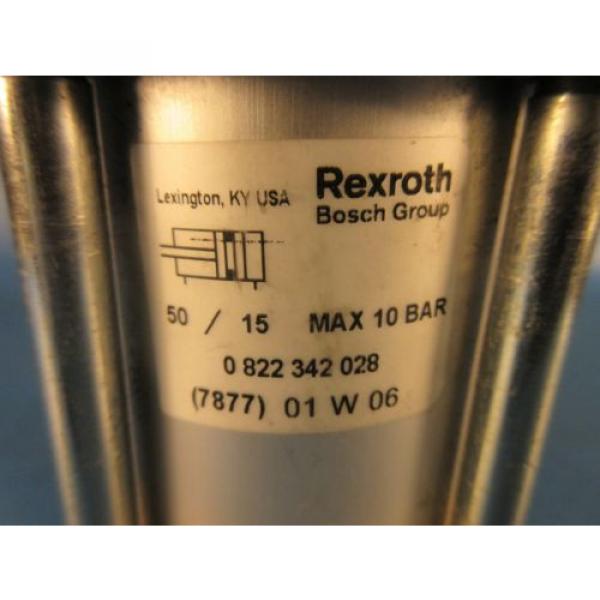 Rexroth USA Italy Bosch 0 822 342 028 Pneumatic Cylinder, 50/15 Max 10 Bar, Made in USA #2 image