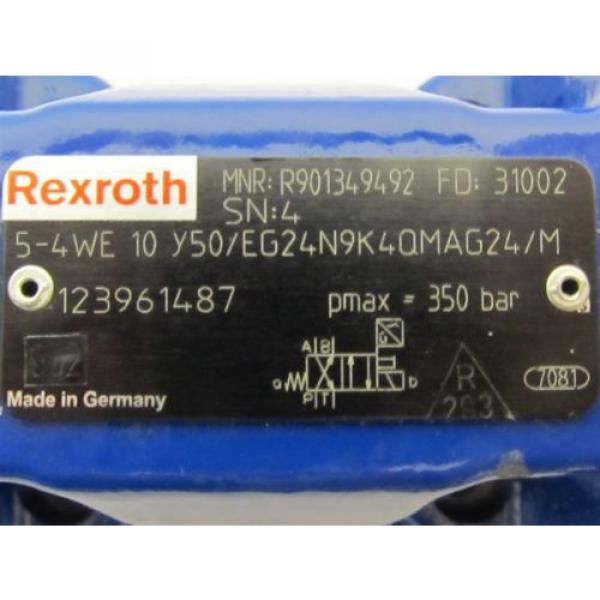 Rexroth 5-4WE 10 Y50 / EG24N9K4QMAG24/N Hydraulic Directional Control Valve #2 image