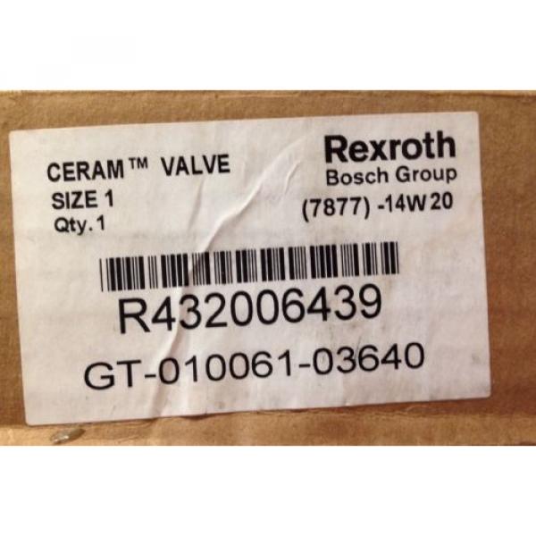 Rexroth Ceram Valve Size 1 GT-10061-03640 #3 image
