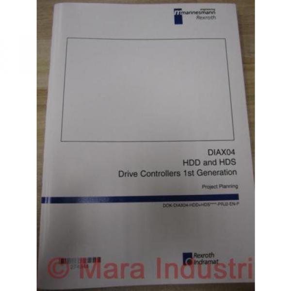 Rexroth Australia Dutch 274944 Manual DIAX04 HDD And HDS (Pack of 3) #1 image