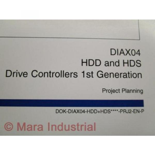 Rexroth Indramat DOK-DIAX04-HDD+HDS Project Planning Manual Pack of 10 #3 image