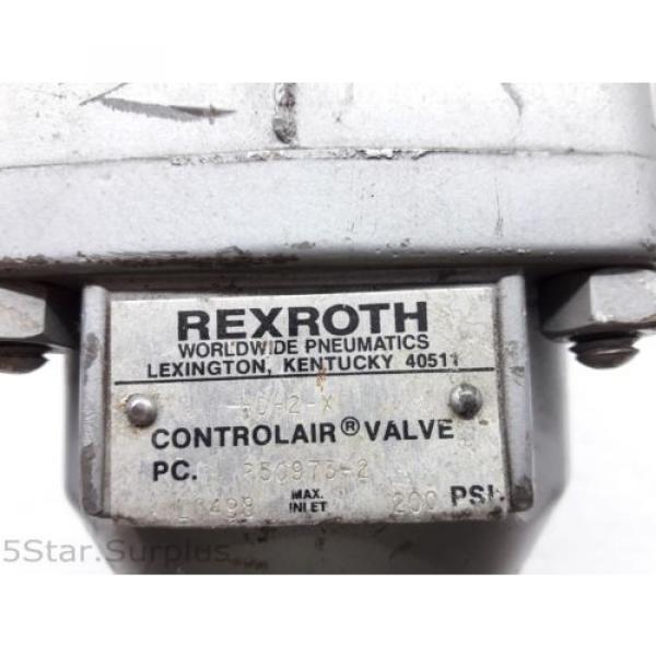 R431002832, REXROTH HD-2-X CONTROLAIR VALVE HD2X P50973-2 #4 image