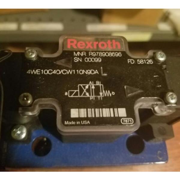 Rexroth 4WE10C40/CW11ON9DA R978908696 Hydraulic Valve origin #1 image