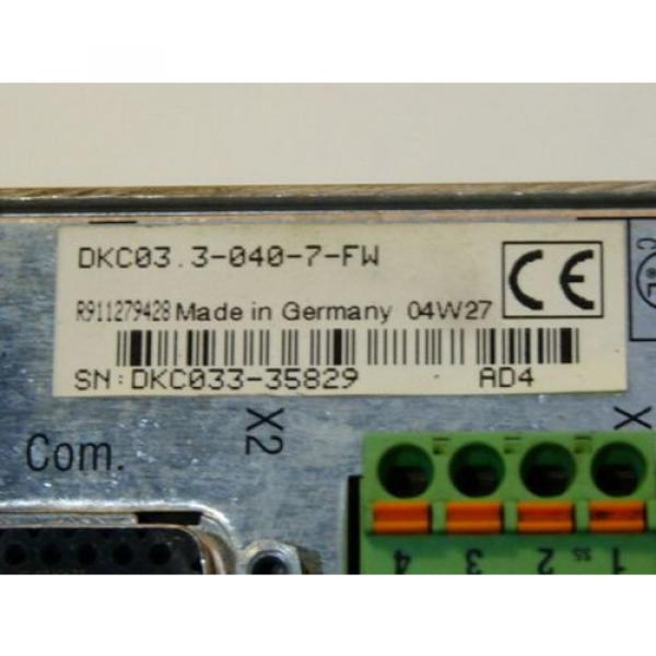 Rexroth Korea Canada Indramat DKC03.3-040-7-FW Eco-Drive Frequenzumrichter Serien Nr. DKC033- #4 image