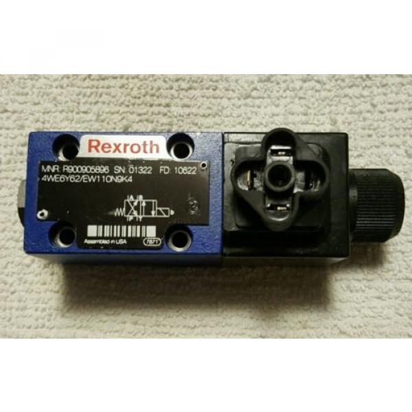 REXROTH Directional Control Valve R900905896 4WE6Y62/EW110N9K4 Used Ex Cond #1 image