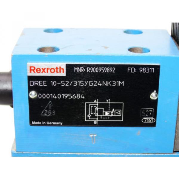 Rexroth Bosch valve ventil DREE 10-52/315YG24NK31M / R900959892    Invoice #4 image