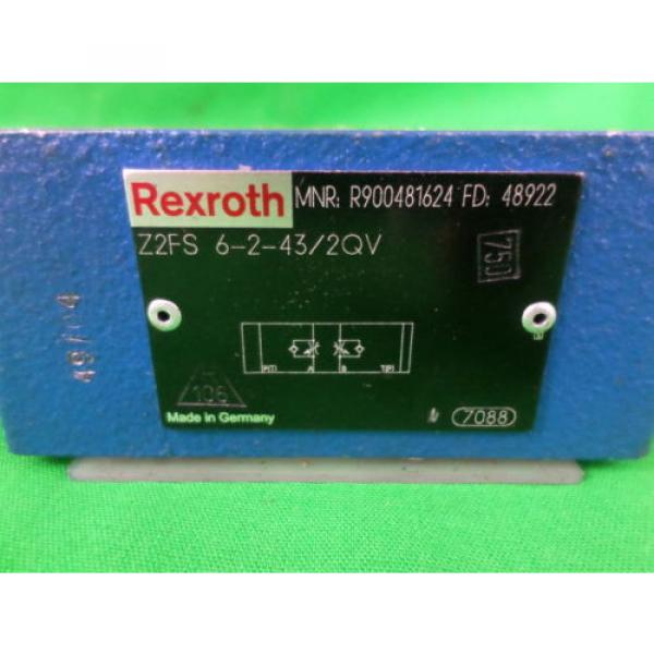 Rexroth Singapore Russia Z2FS 6-2-43/2QV Stackable Flow Control Valve #2 image