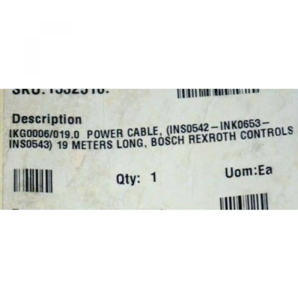 Origin REXROTH INDRAMAT IKG0006/0190 CABLE ASSEMBLY #2 image