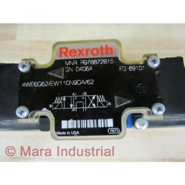 Rexroth Korea France Bosch R978872815 Valve 4WE6G62/EW110N9DA/62 - New No Box #2 image