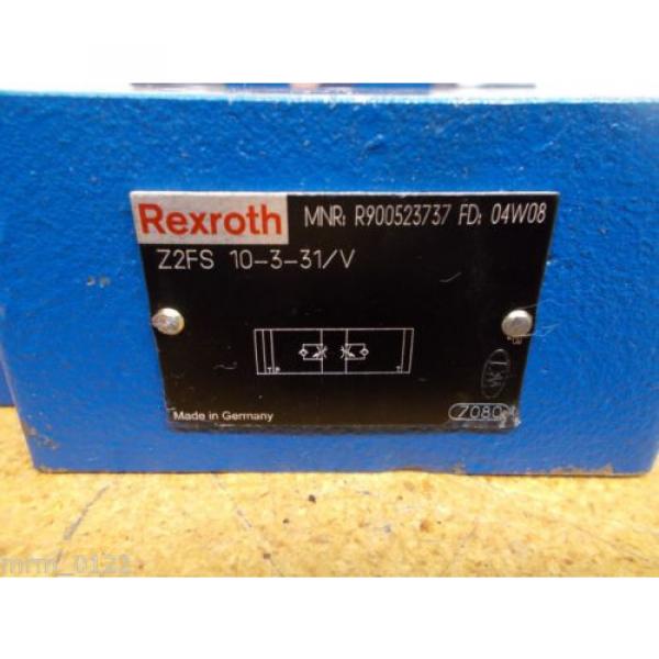 Rexroth R900523737 Z2FS-10-3-31/V Hydraulic Valve Used #2 image