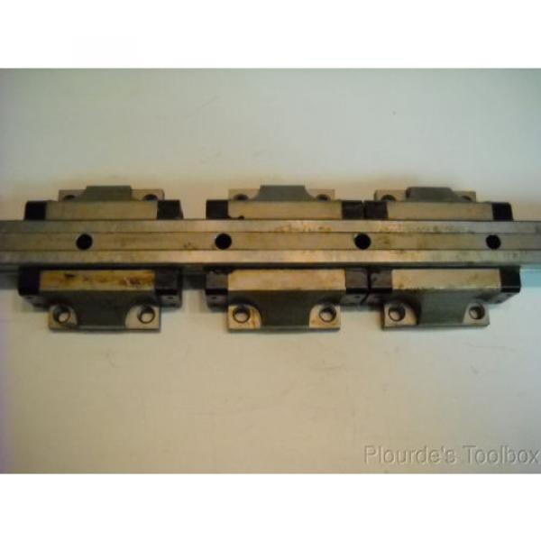 Lot 6 Bosch Rexroth 1651-71X-10 Star Linear Motion Guide Bearings amp; 2 Rails #3 image