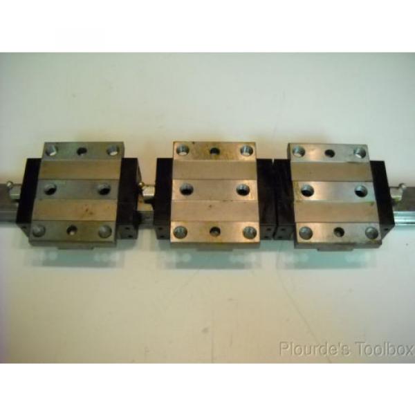 Lot 6 Bosch Rexroth 1651-71X-10 Star Linear Motion Guide Bearings amp; 2 Rails #5 image