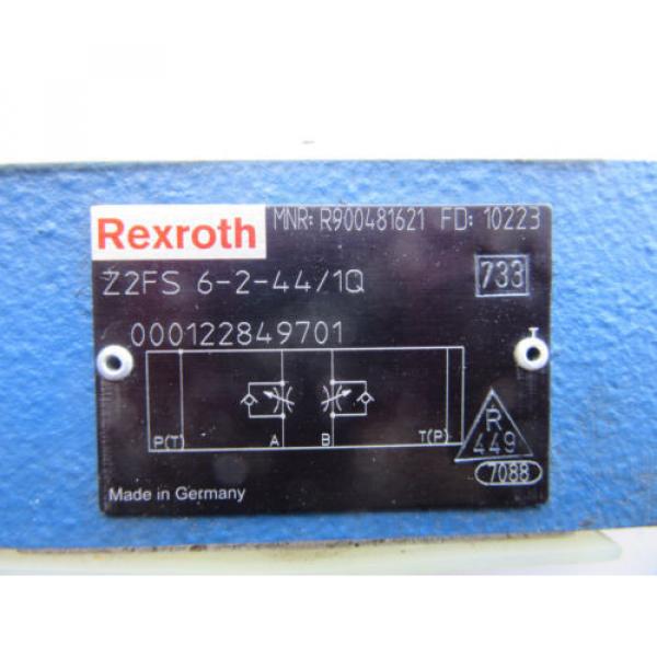 Rexroth R900481621 Hydraulic Control Valve Z2FS6-2-44/1Q Origin #2 image