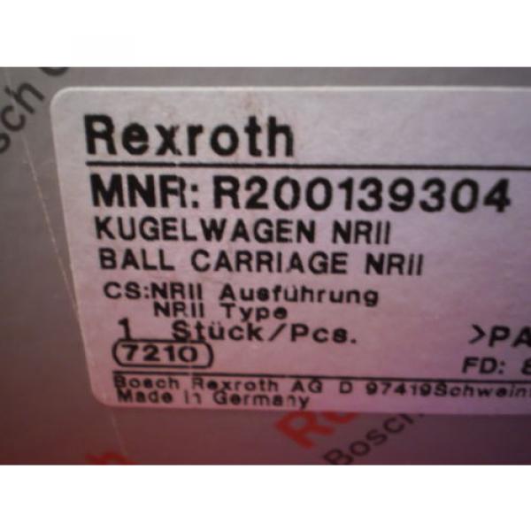 PAIR OF MNR R200139304 Bosch Rexroth Runner Block Ball Carriage Linear Bearing #5 image