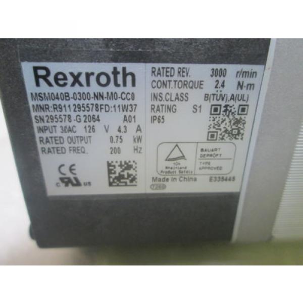 REXROTH MSM040B-0300-NN-M0-CC0 SERVO MOTOR Origin IN BOX #3 image