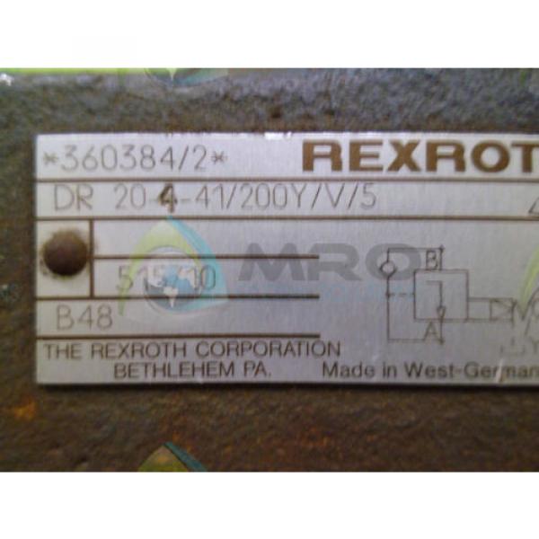 REXROTH Canada Australia DR 204-41/200Y HYDRAULIC VALVE *USED* #1 image
