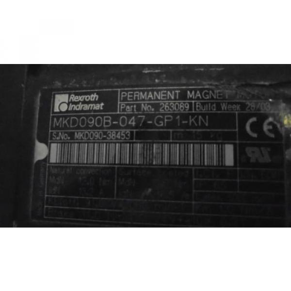 REXROTH INDRAMAT MKD090B-047-GP1-KN  SERVO MOTOR Origin NO BOX #1 image